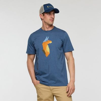 Cotopaxi Bitmap Llama T-Shirt- Deep Sea