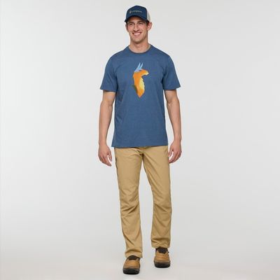 Cotopaxi Bitmap Llama T-Shirt- Deep Sea
