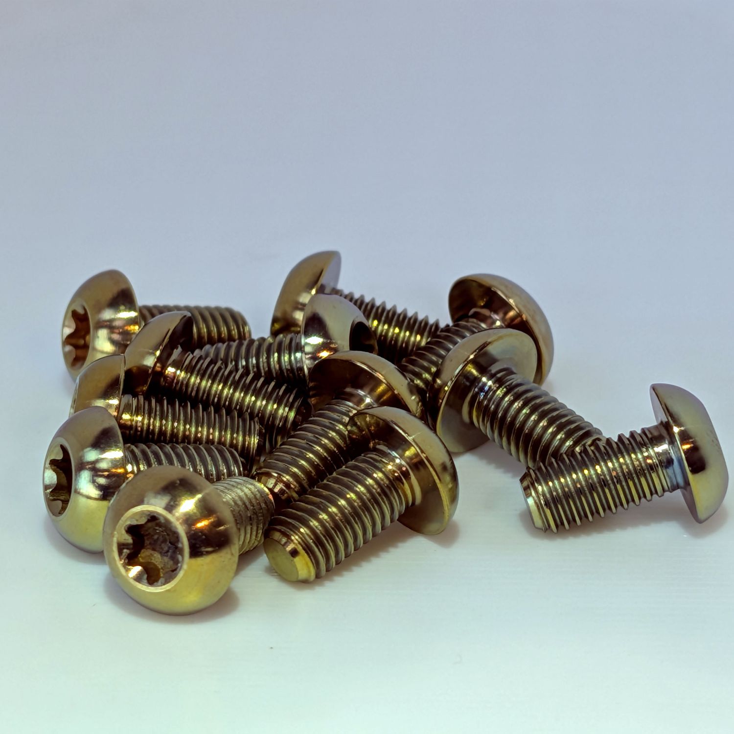 Titanium Anodized M5 T25 Rotor Bolts (each)