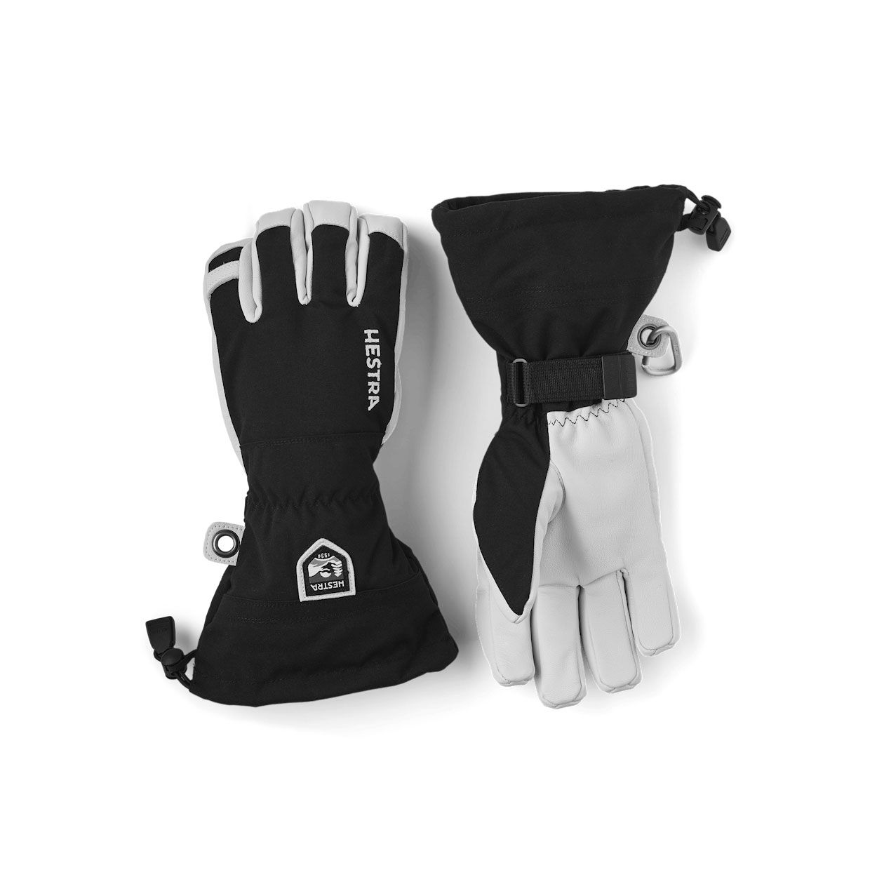 Hestra Army Leather Heli Glove Black/White