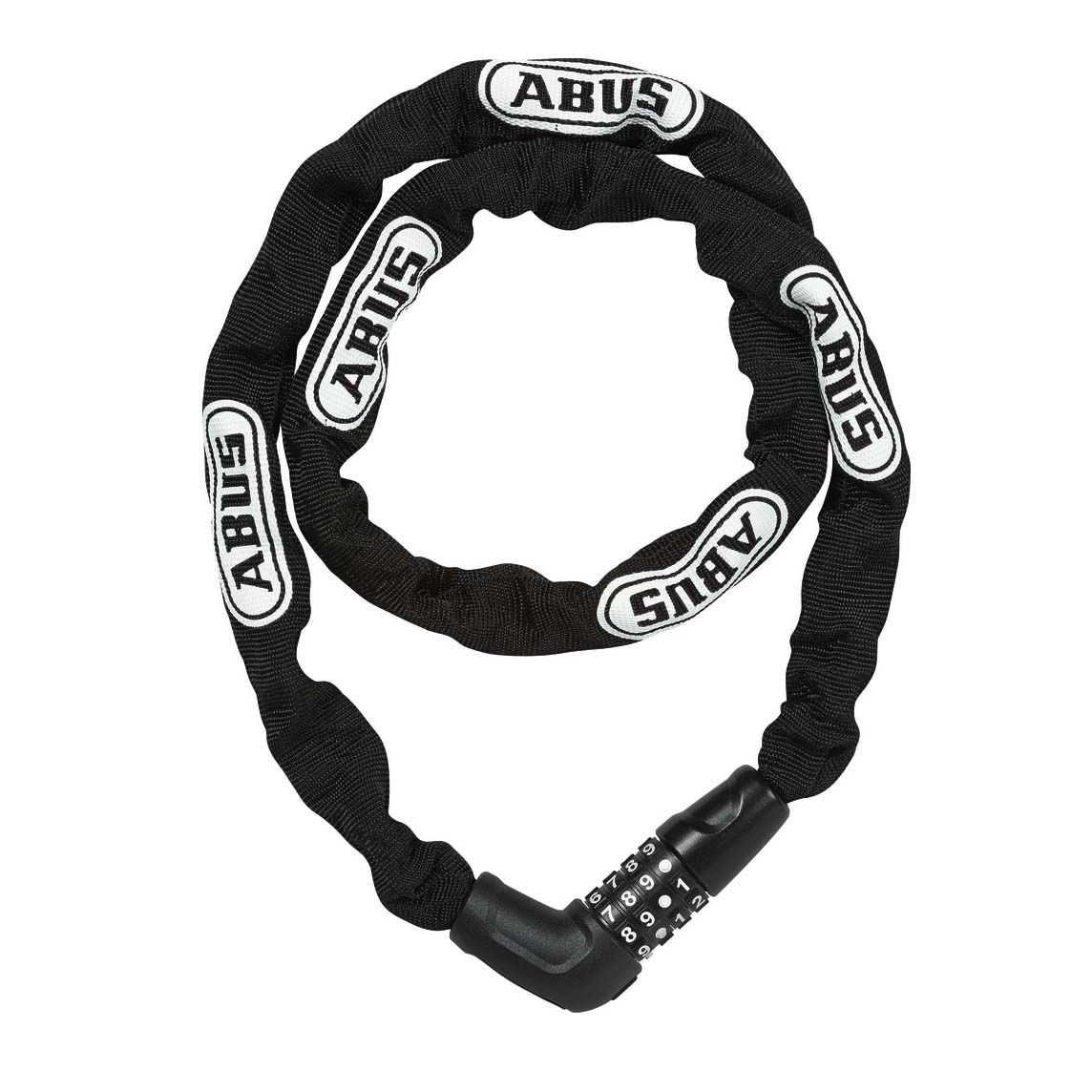Abus Steel-O-Chain 5805C Chain with combination lock, 5mm x 110cm (5mm x 3.6'), Black