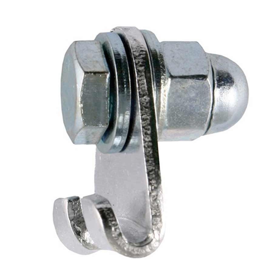 Jagwire Straddle cable hanger Galvanized, Silver, EACH