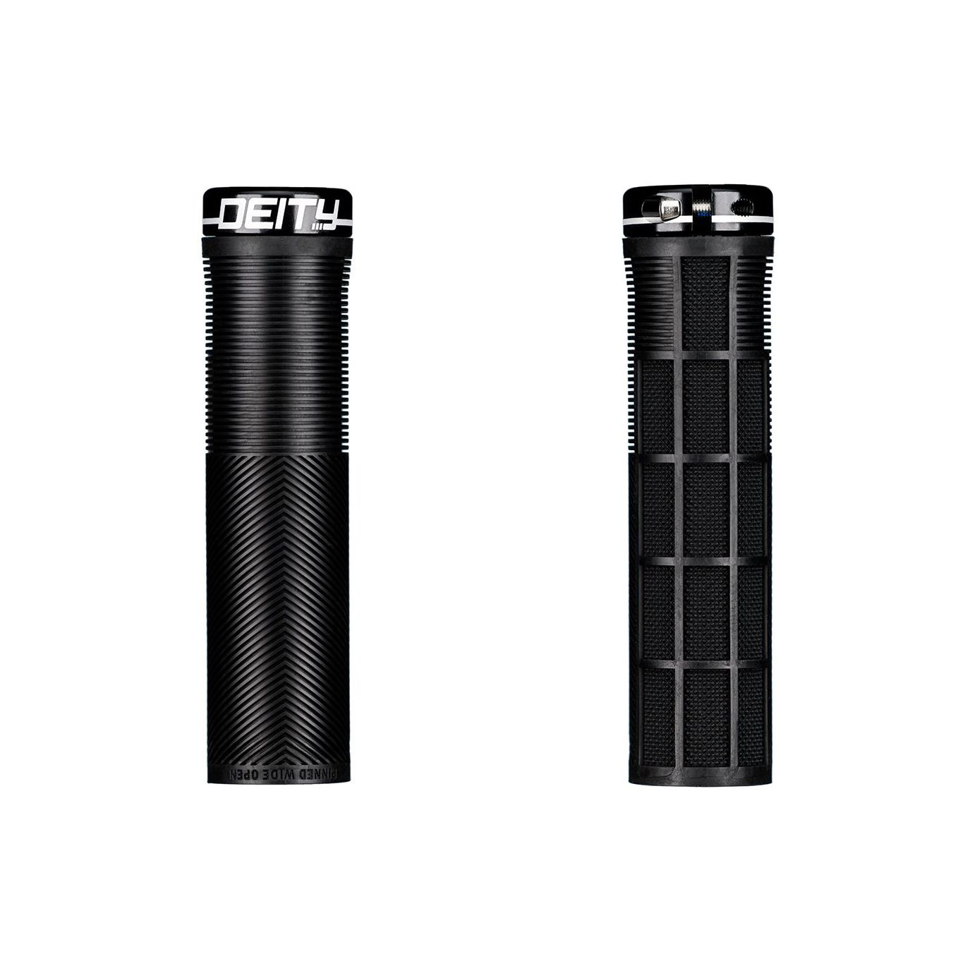 Deity Knuckleduster Lock Grips, 132mm, Black