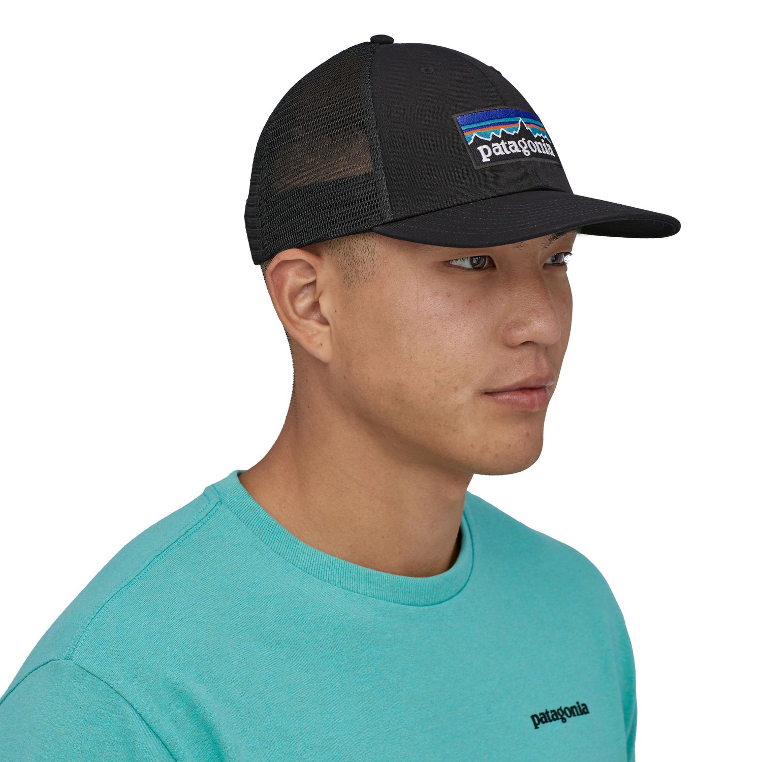 Patagonia P-6 Logo LoPro Trucker Hat Black