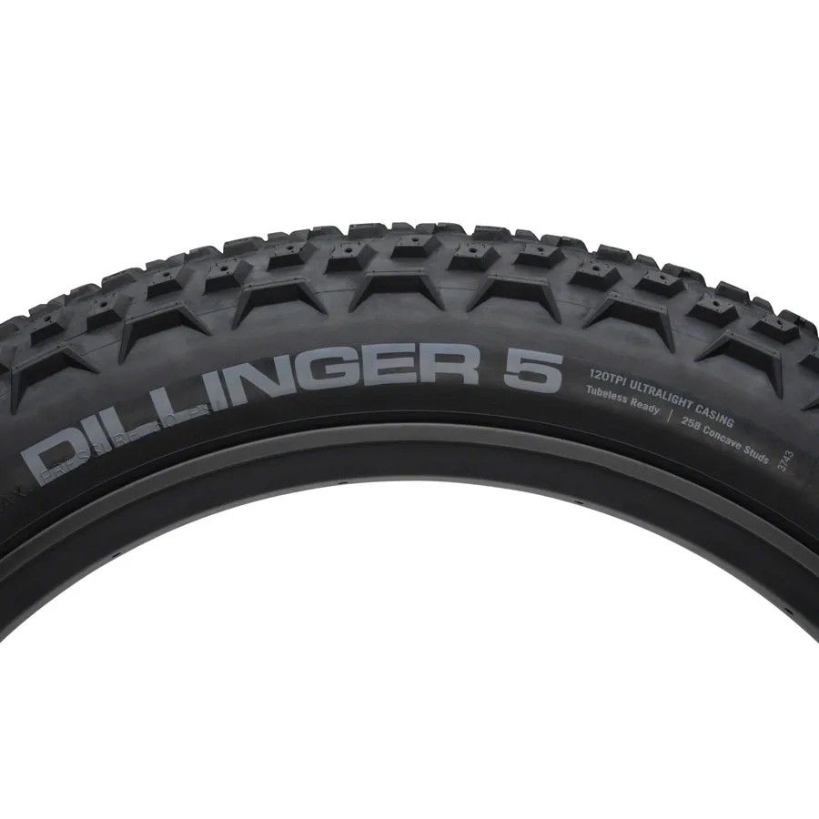 45NRTH Dillinger 5 Tire - 27.5 x 4.5, TBR 120tpi, Studdable