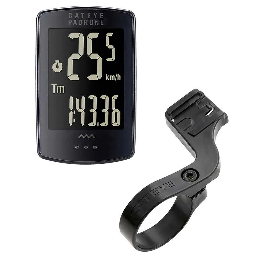 CatEye Padrone Stealth Computer Blk, W/ Bracket
