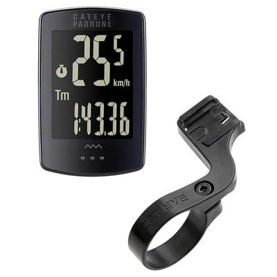 CatEye Padrone Stealth Computer Blk, W/ Bracket