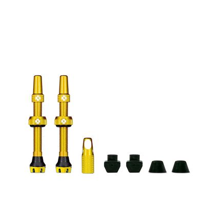 Muc-Off V2 Tubeless Valve Presta 44mm Gold Pair