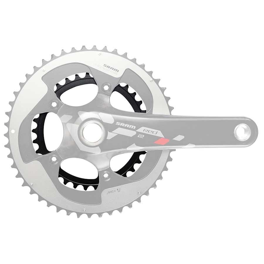 Sram 34D 11sp BCD: 110mm 5 Blts Red X-Glide Inner Chainring Fr 34/50 Aluminum Black 11.6218.010.008