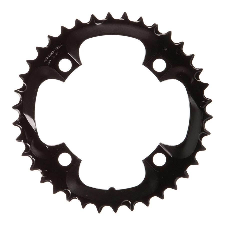 Shimano Middle Chainring for 28/38/48 38T 8sp BCD 104 Steel Black
