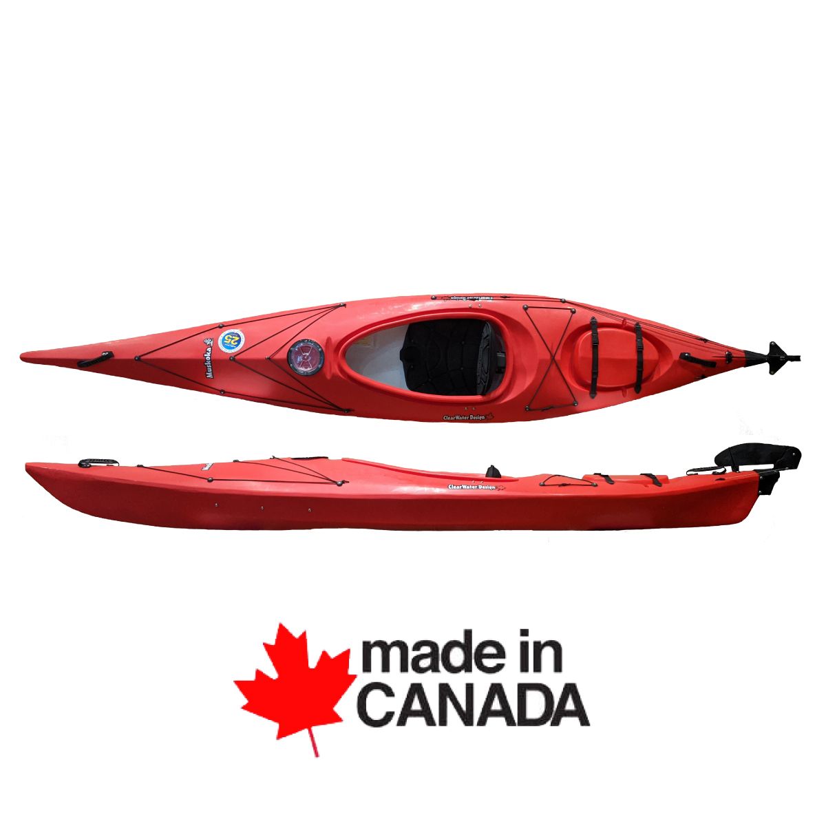 Clearwater Muskoka Kayak Rudder Red