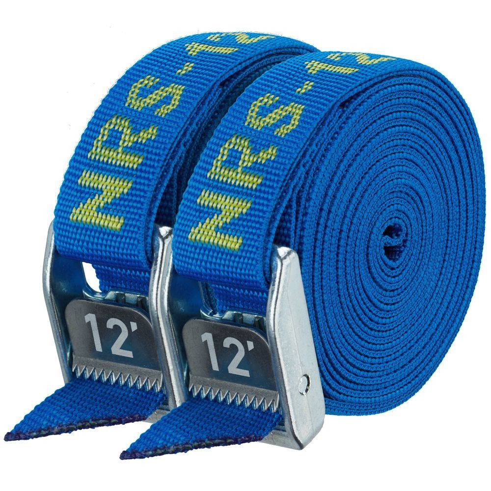 NRS 1" HD Tie-Down Straps Size  12' Pair Iconic Blue