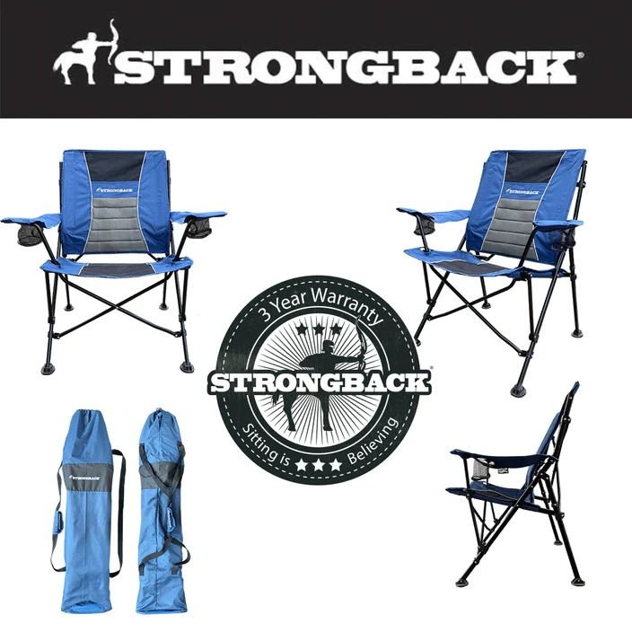 Strongback GURU Chair - Navy/Grey
