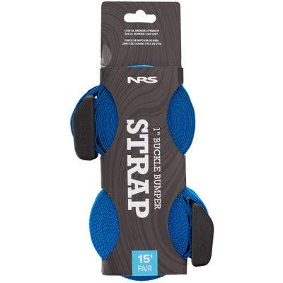 NRS Buckle Bumper Straps Size: 15' Pair, Iconic Blue