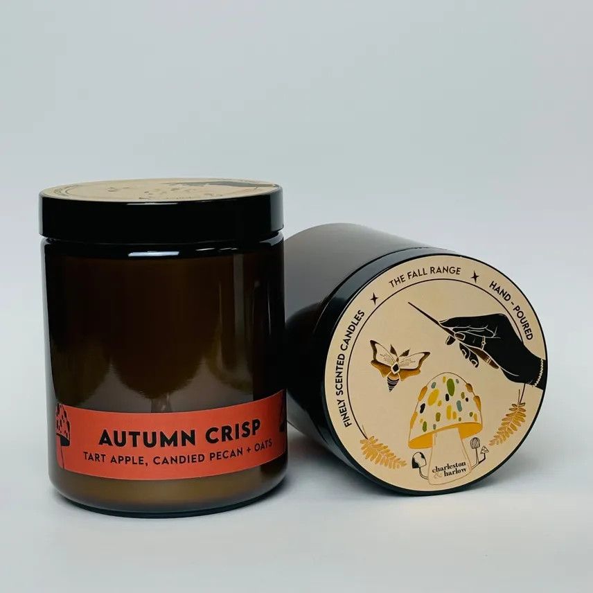Charleston & Harlow FALL Autumn Crisp - Apple, Candied Pecans + Oats Soy Candle