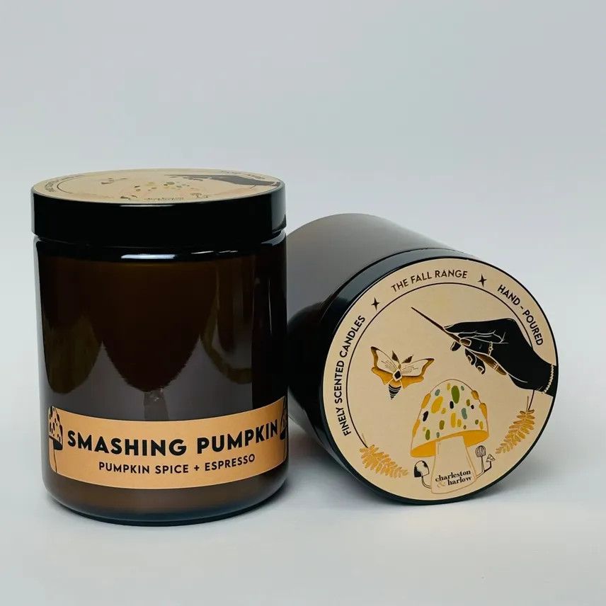 Charleston & Harlow FALL Smashing Pumpkin - Pumpkin Spice + Espresso Soy Candle