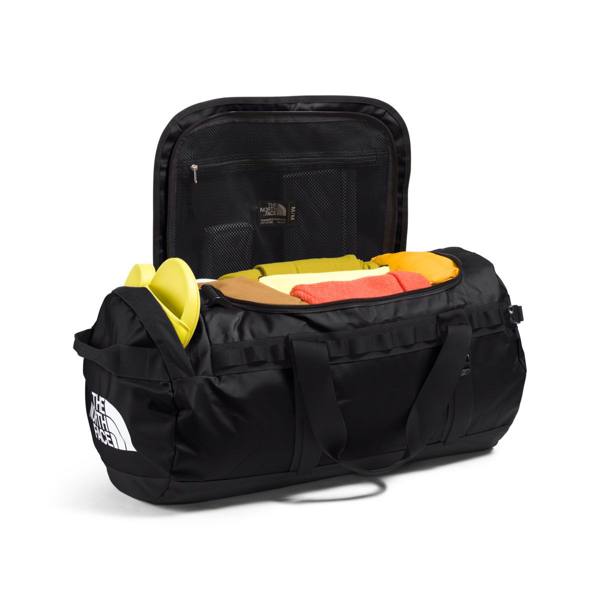 The North Face Base Camp Duffel Med Black/White-NPF OS