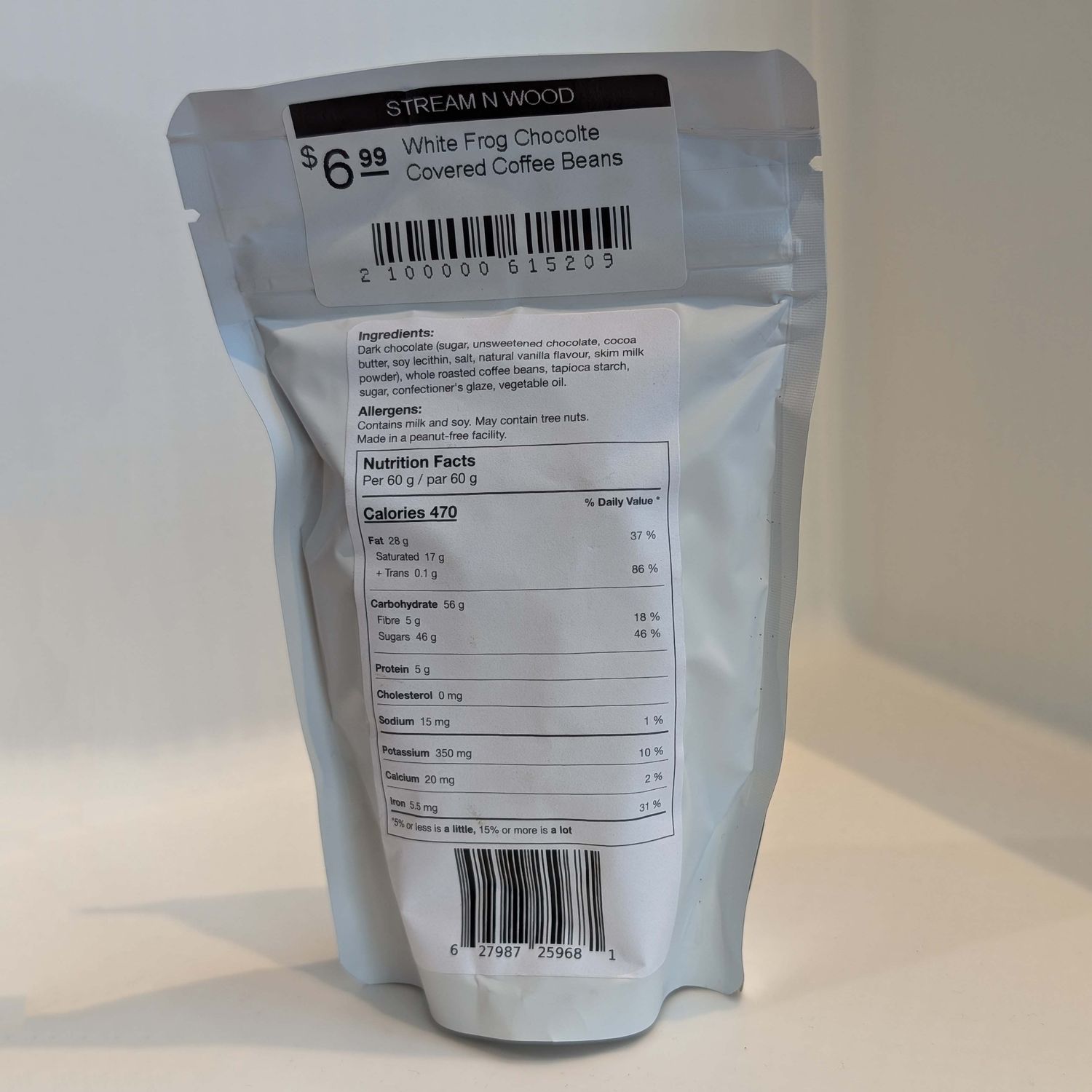 White Frog Chocolate Covered Coffee Beans