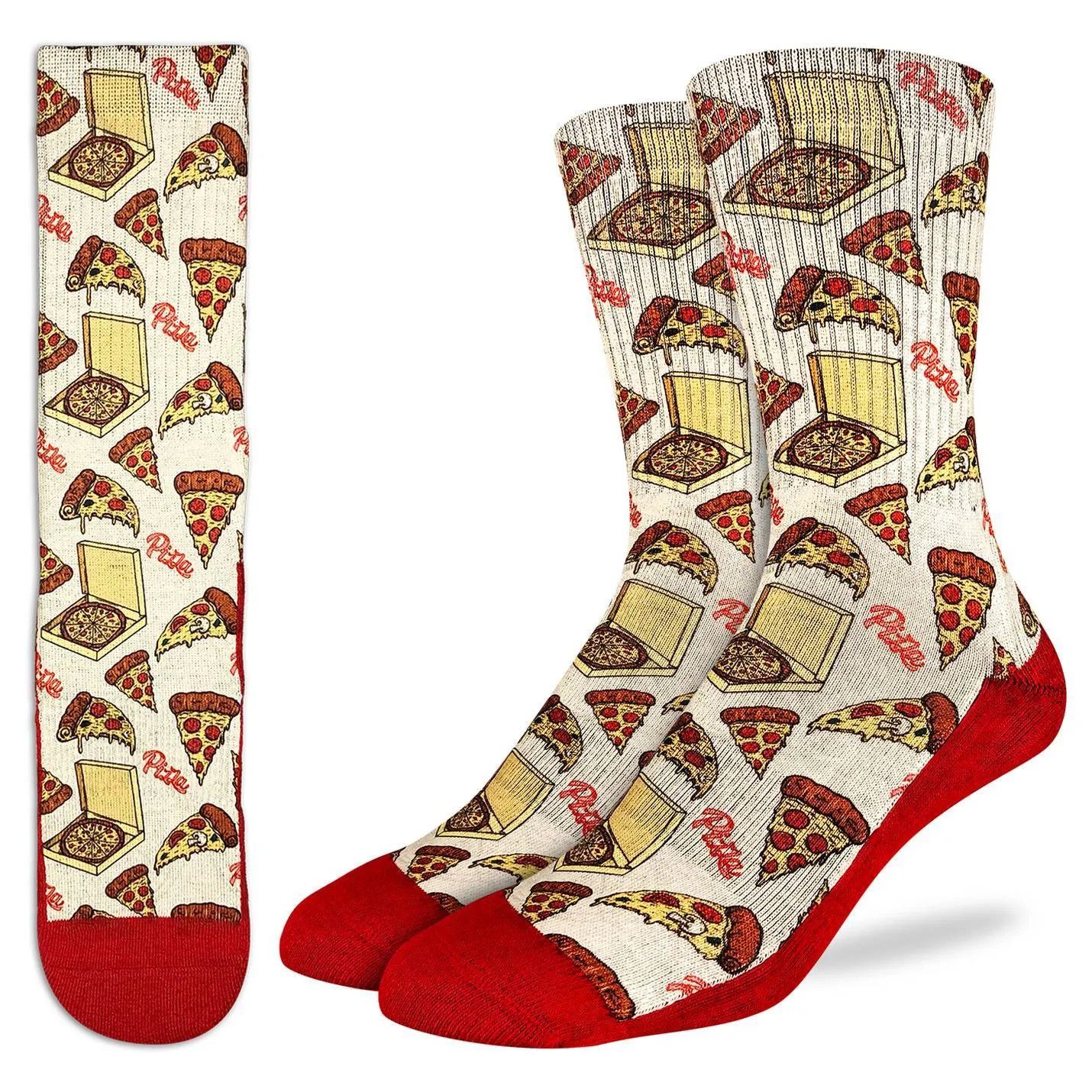 Good Luck Sock Active Fit Pizza Socks M 8 - 13 Good Luck Sock Active Fit Pizza Socks M 8 - 13