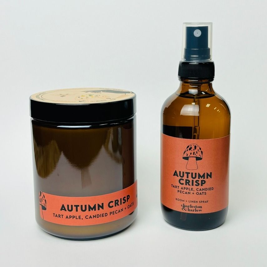 Charleston & Harlow Fall Autumn Crisp Room Spray (Apple, Candied Pecan + Oats)