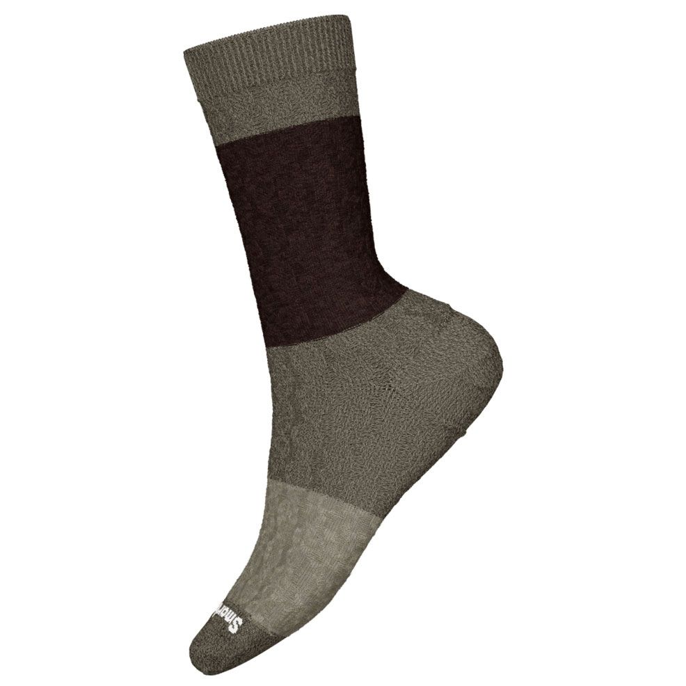Smartwool Everyday Cable Crew Socks MILITARY -FOSSIL L