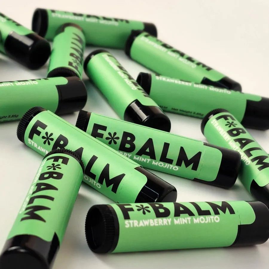 Charleston & Harlow F*BALM COCKTAIL Strawberry Mint Mojito Lip Balm
