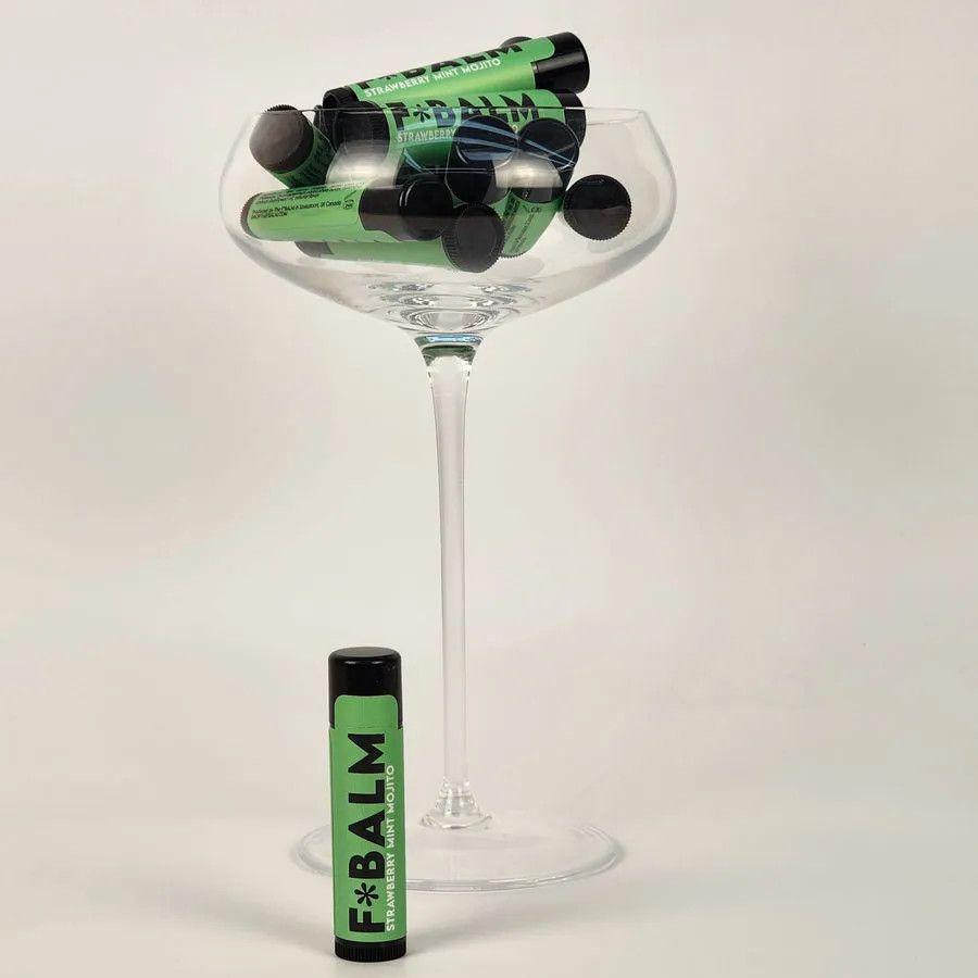 Charleston & Harlow F*BALM COCKTAIL Strawberry Mint Mojito Lip Balm