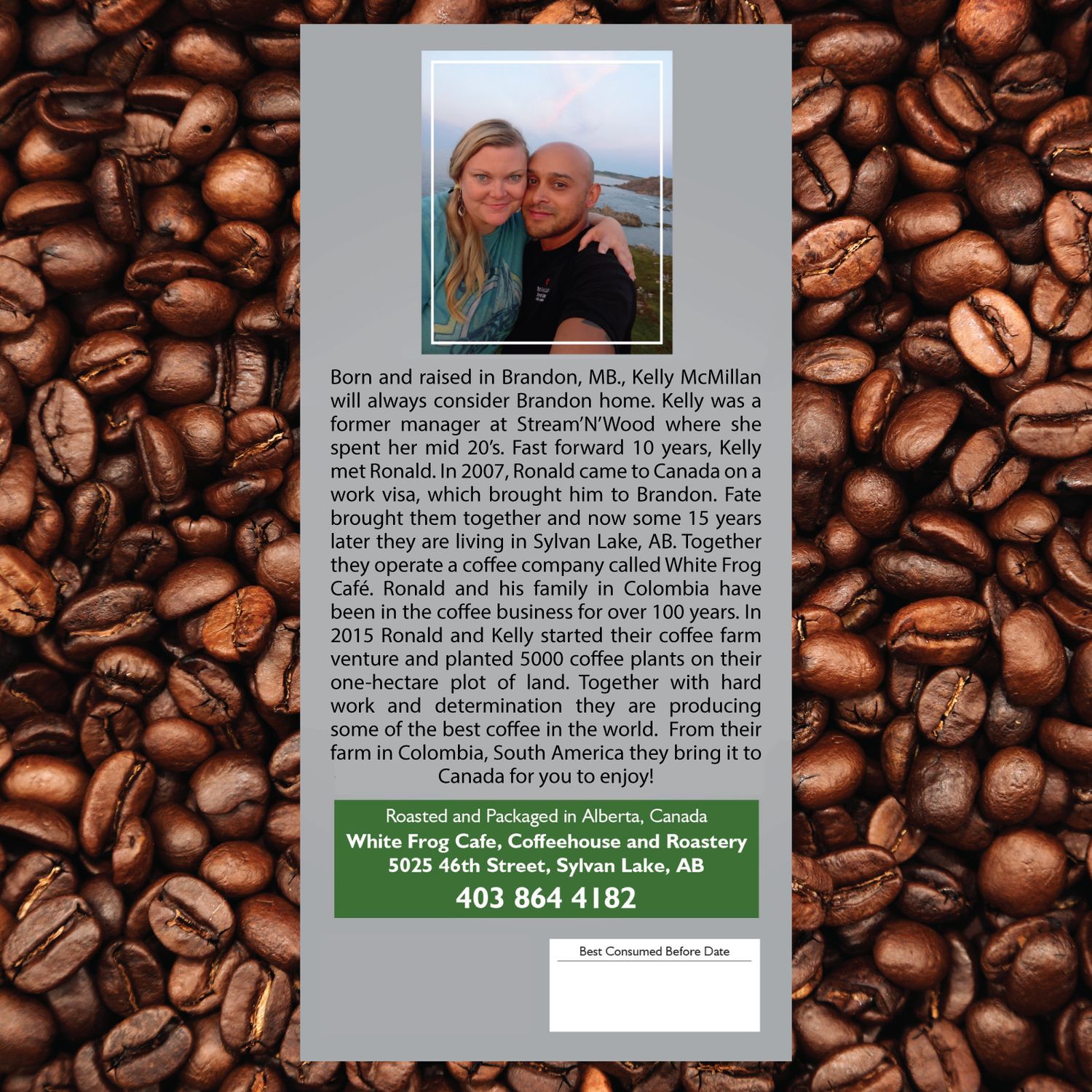 Stream N Wood Midnight Ride Dark Roast Coffee Fresh Ground - 340G Bag (By White Frog Cafe)