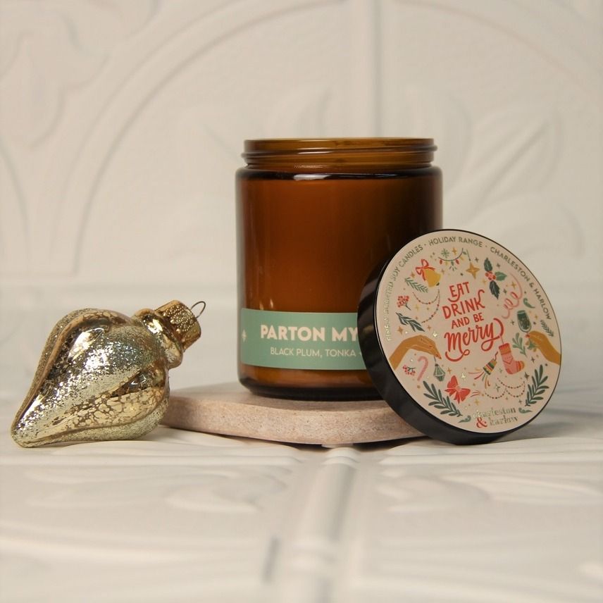 Charleston & Harlow Holiday Parton My Plums Soy Candle