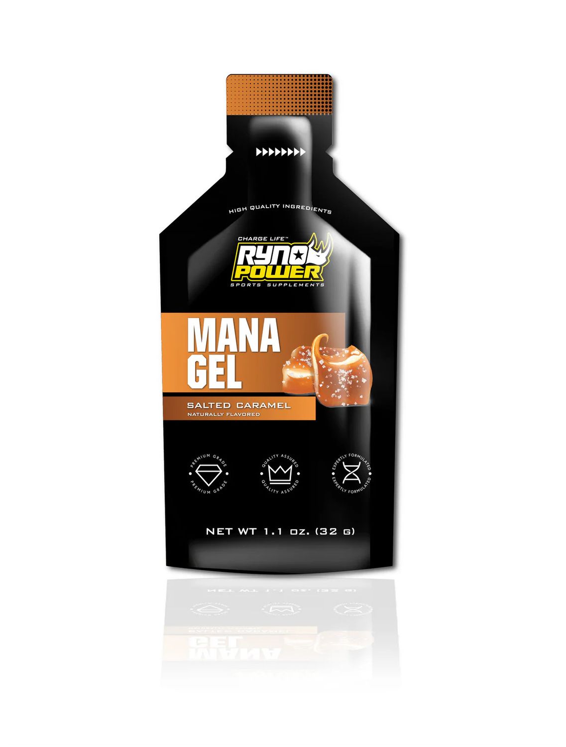 Ryno Power Mana Gel Salted Caramel single