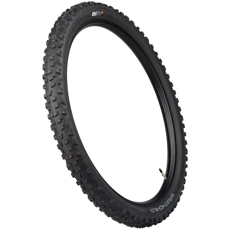 45NRTH Wrathchild Tire - 29 x 2.6, Tubeless, Folding, Black, 120 TPI, 252 XL Concave Carbide Aluminum Studs