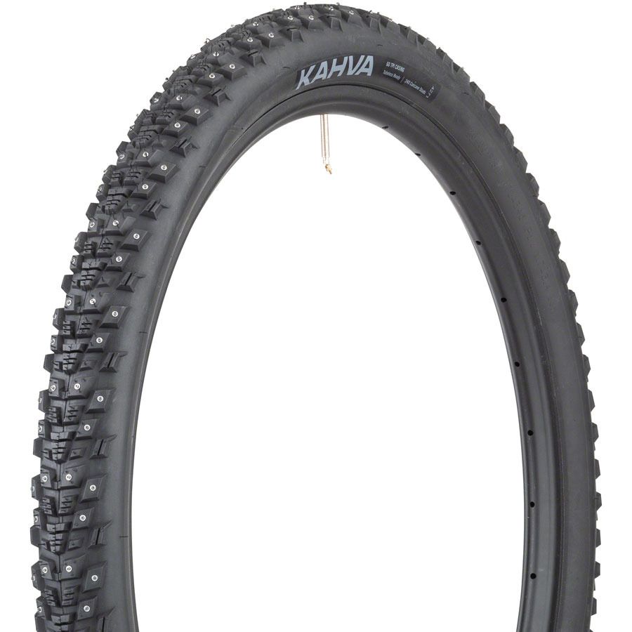 45NRTH Kahva Tire - 27.5 x 2.1, Tubeless, Folding, Black, 60 TPI, 240 Concave Carbide Studs
