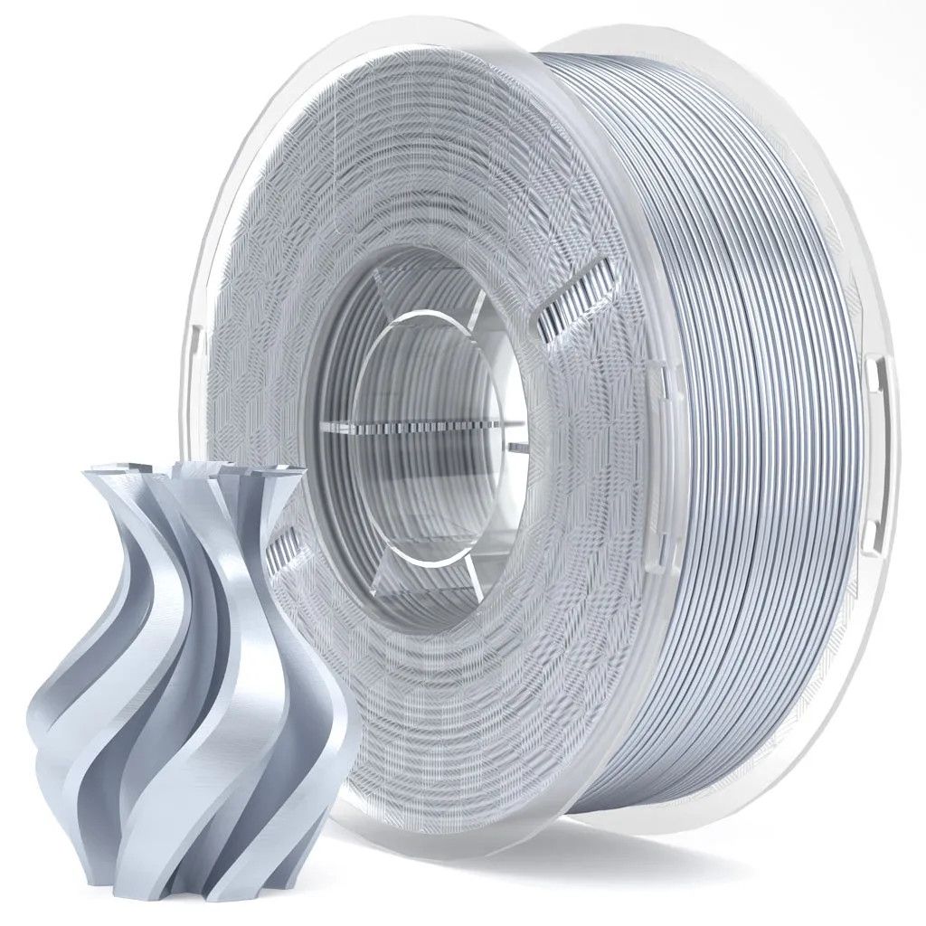 ELEGOO Silk PLA Filament 1.75mm 1KG - Silver ELEGOO Silk PLA Filament 1.75mm 1KG - Silver