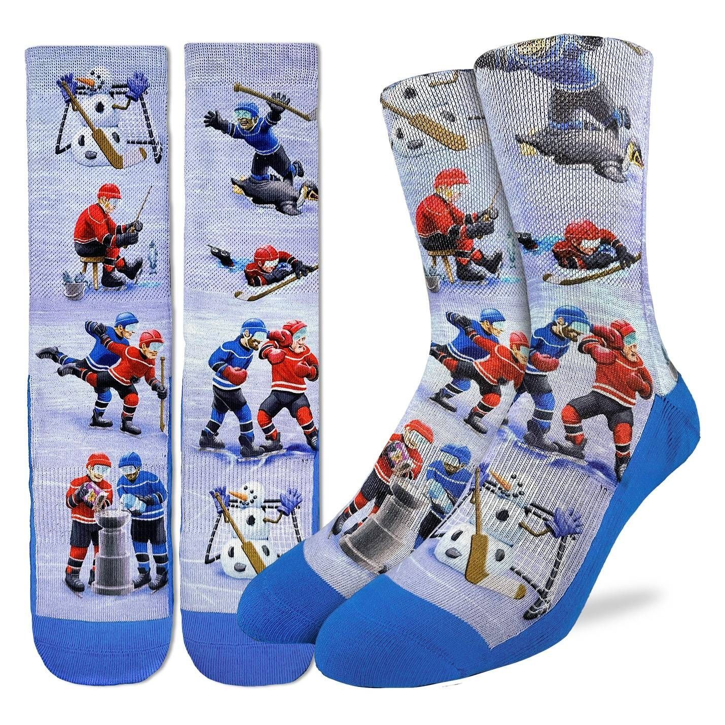 Good Luck Sock Crazy Hockey Socks Mens 8-13 Good Luck Sock Crazy Hockey Socks Mens 8-13