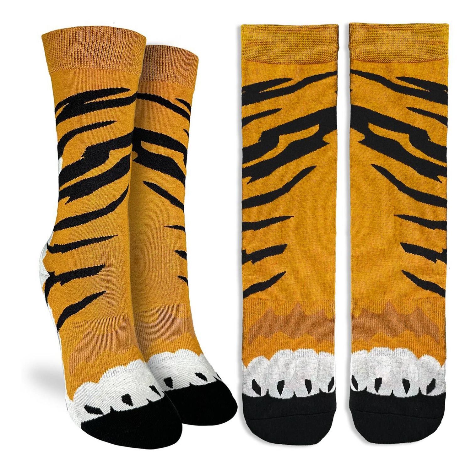 Good Luck Sock Tiger Feet Socks Womens 5-14 Good Luck Sock Tiger Feet Socks Womens 5-14