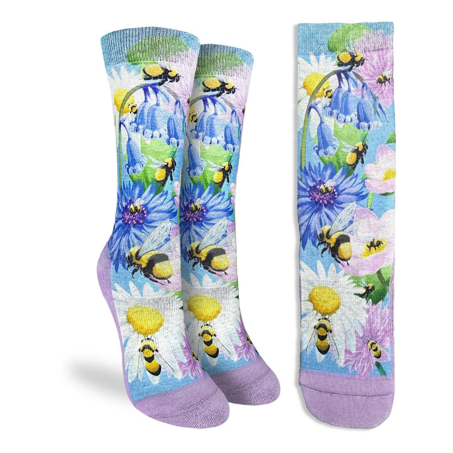 Good Luck Sock Honey Bees Socks Womens 5-15 Good Luck Sock Honey Bees Socks Womens 5-15