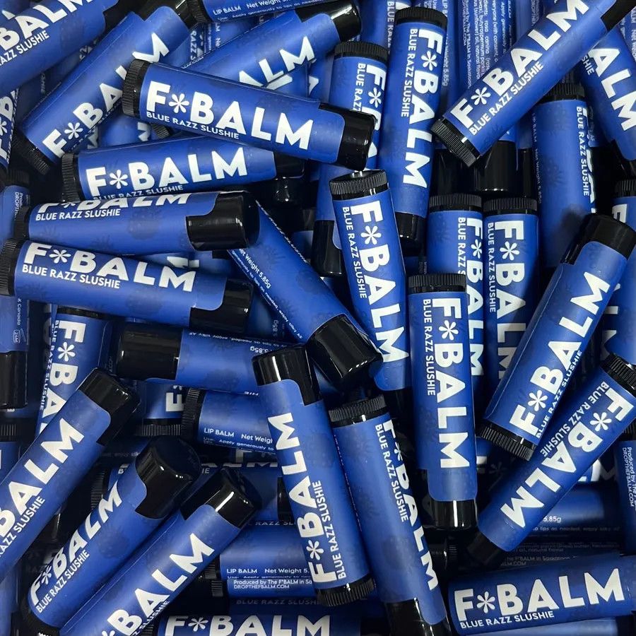 Charleston & Harlow F*BALM NOSTALGIA Blue Razz Slushie Lip Balm