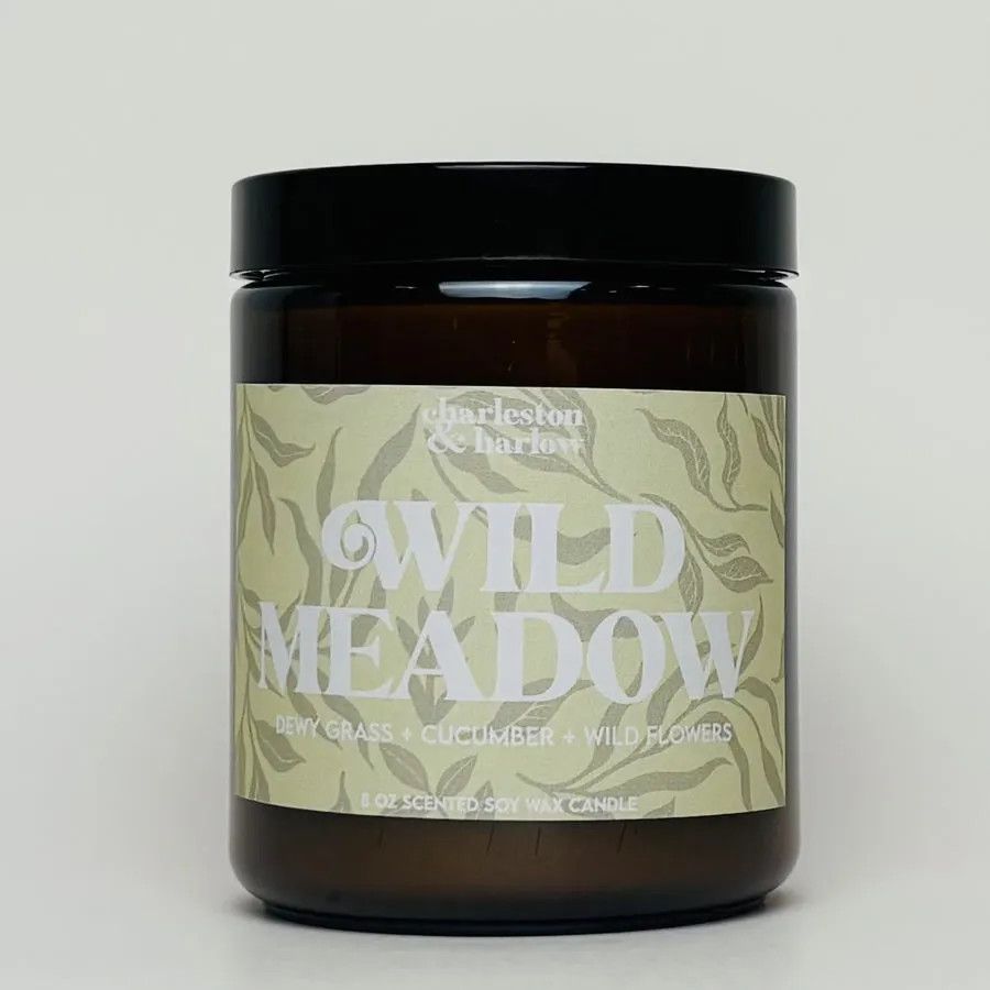 Charleston & Harlow SPRING Wild Meadow - Grass Cucumber Wildflowers - Soy Candle
