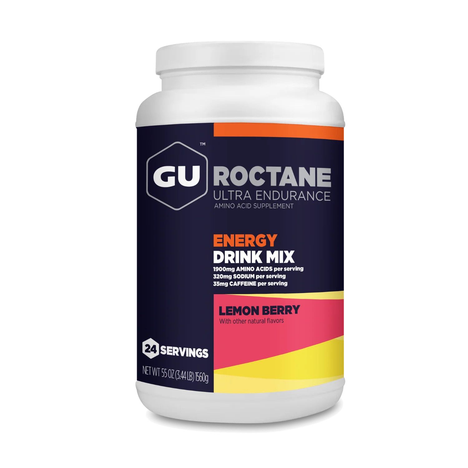 GU Roctane Lemon Berry Drink Mix 24 Serving