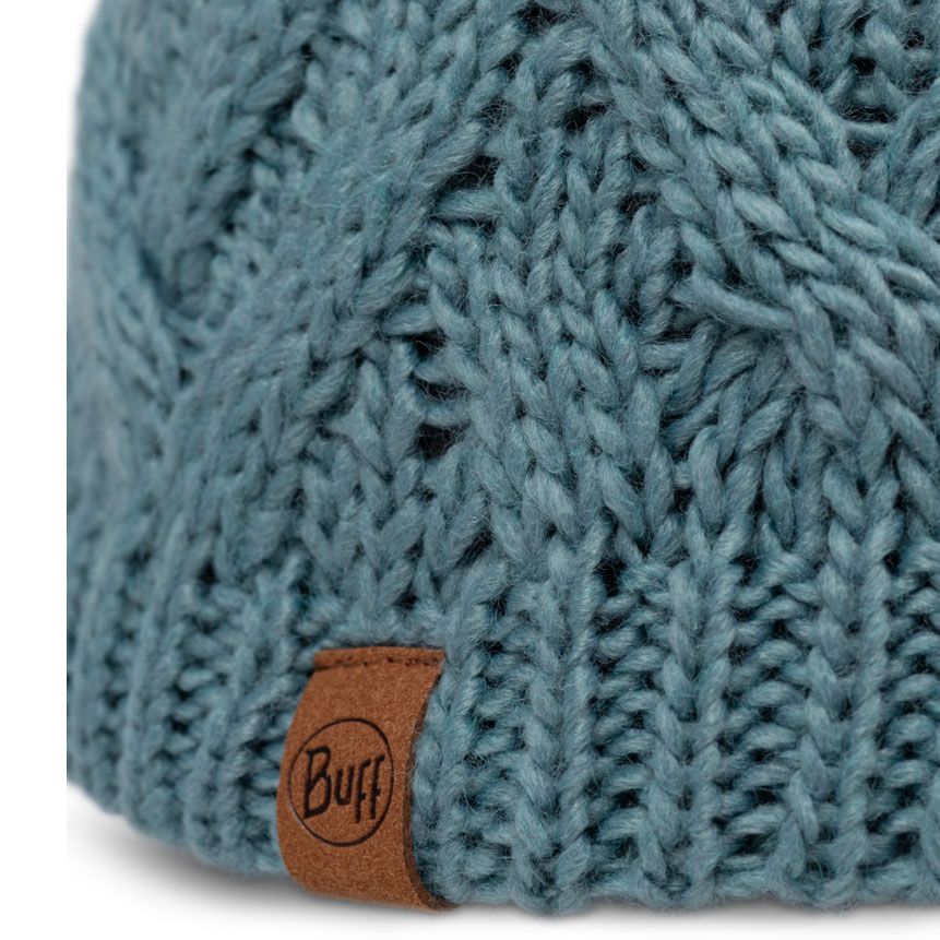 Buff Knitted & Fleece Beanie Caryn BLUE GLASS