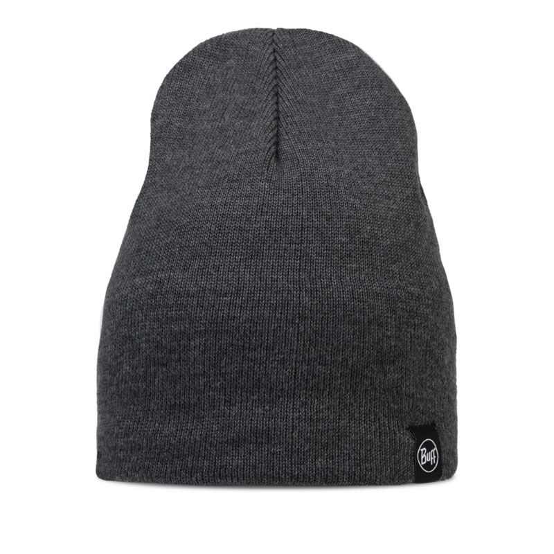 Buff Knitted & Fleece Band Beanie Lilon Short HEATHER GREY