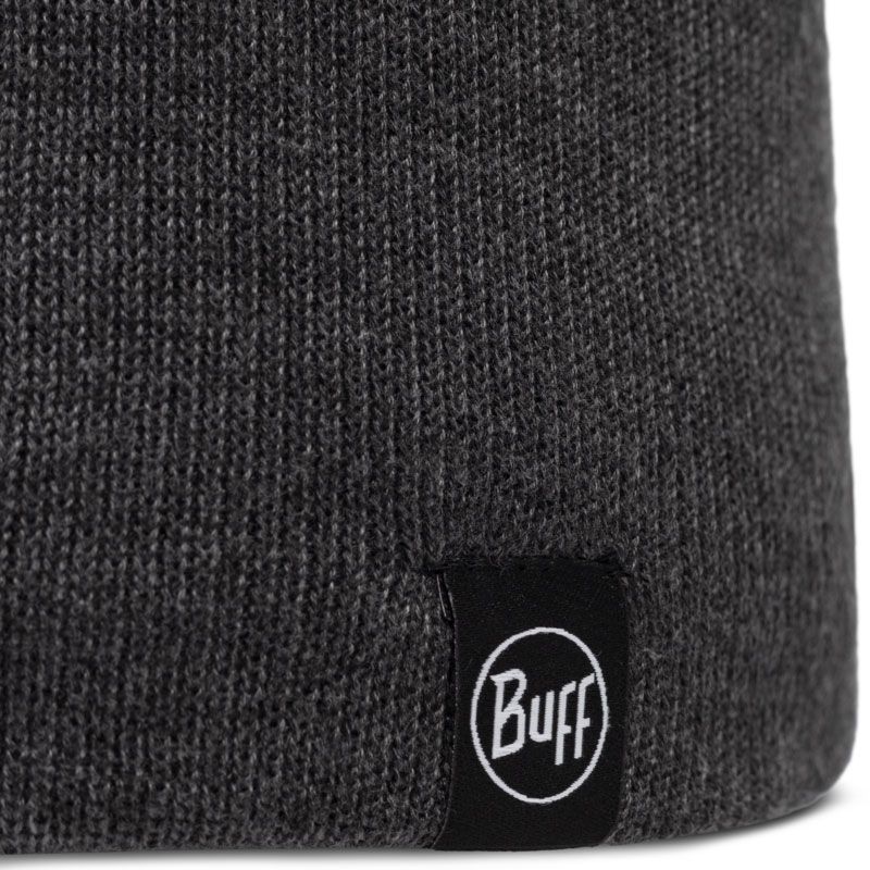 Buff Knitted & Fleece Band Beanie Lilon Short HEATHER GREY