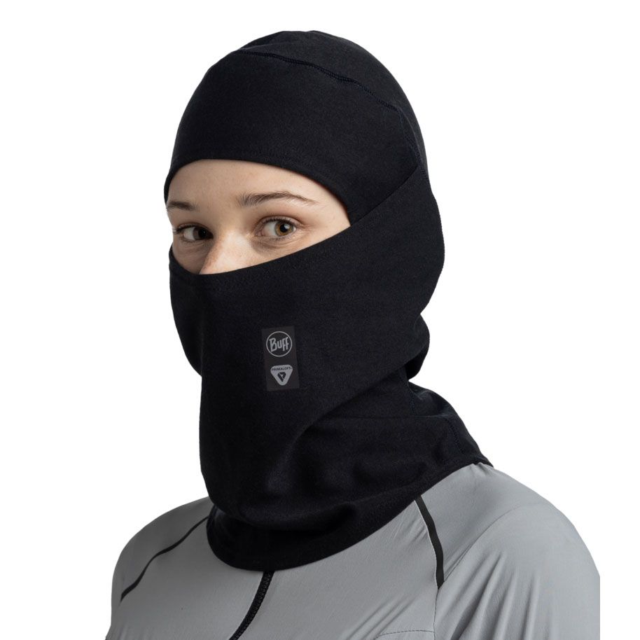 Buff Thermonet Hinged Balaclava Solid Black