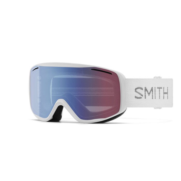 Smith Rally White Knit Blue Sensor Mirror