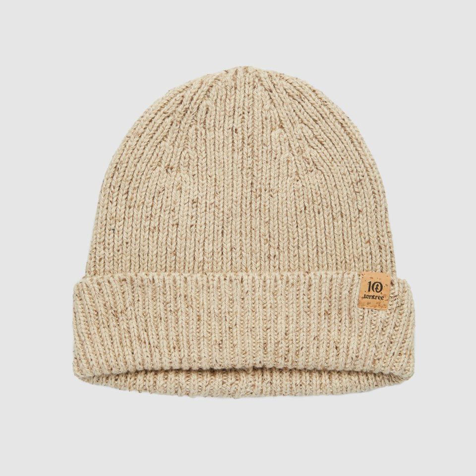 tentree Bristow Fleck Beanie Warm Oak Nep