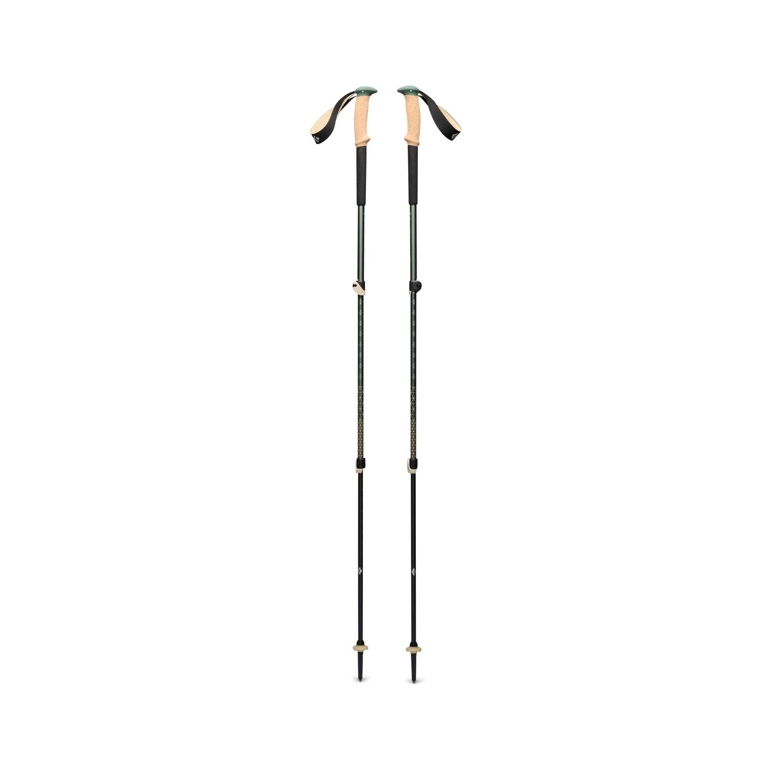 Black Diamond Trail Cork Trekking Poles Laurel Green