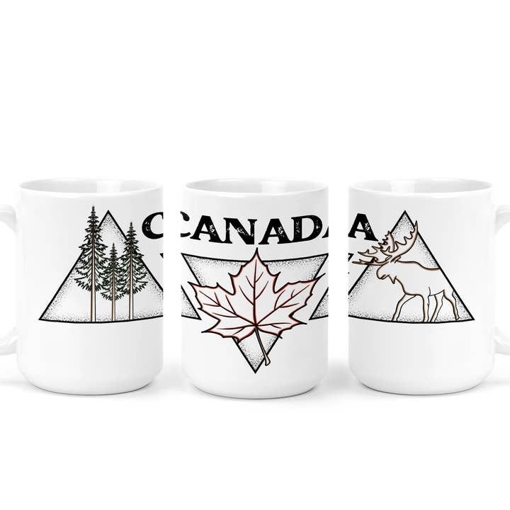 DIYxe Canada Triangle Ceramic Mug