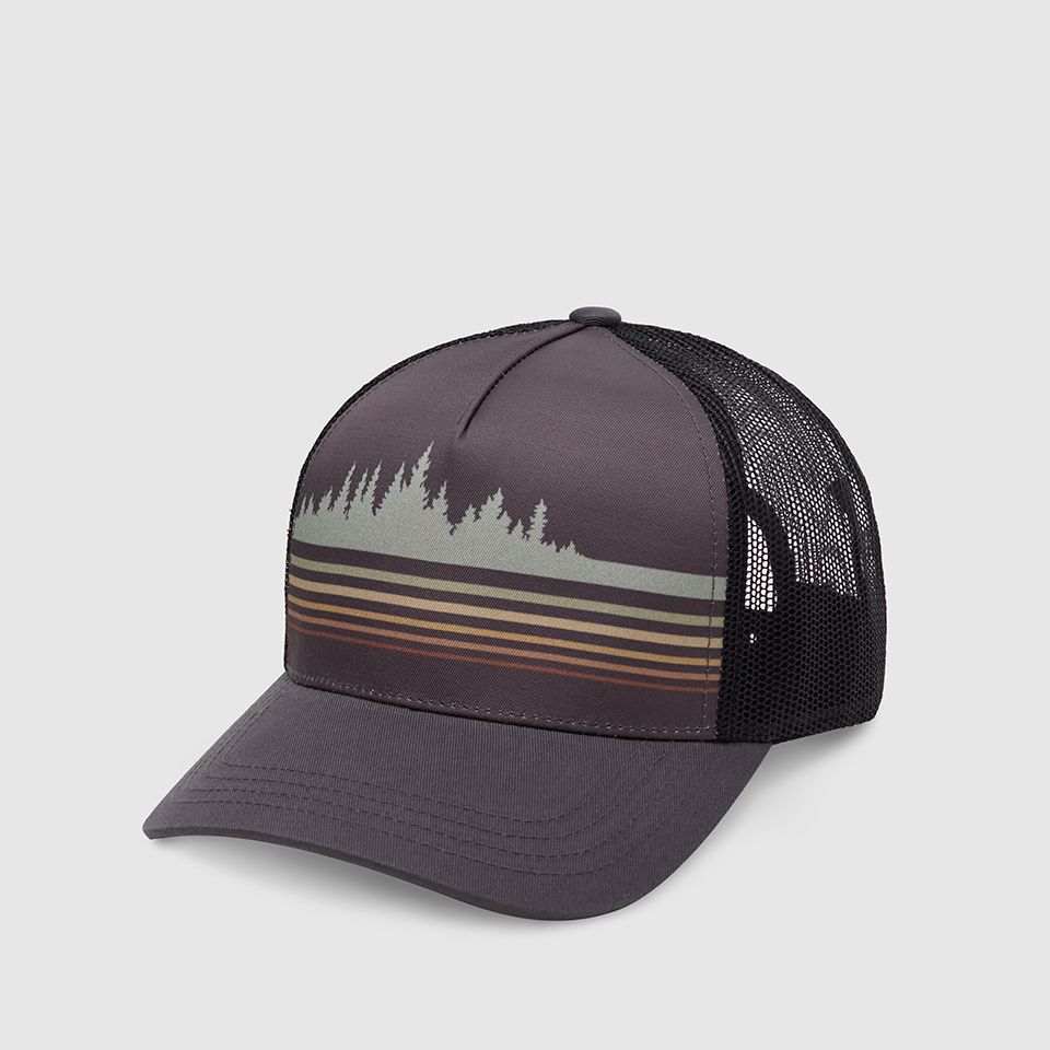 tentree Retro Treeline Altitude Hat Graphite/Light Moss