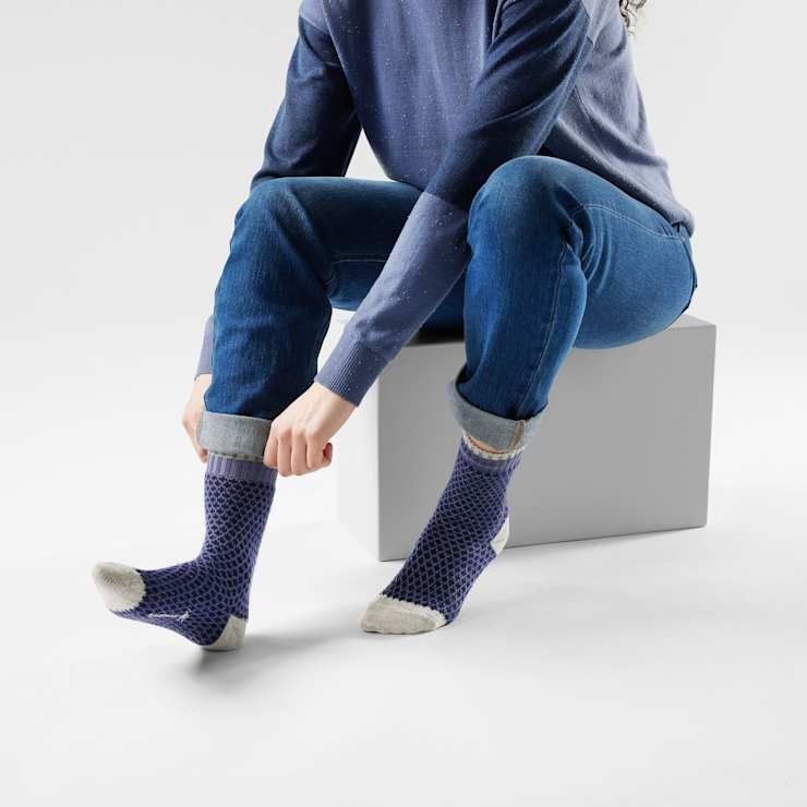 Smartwool Everyday Cozy Popcorn Polka Dot Nightfall M