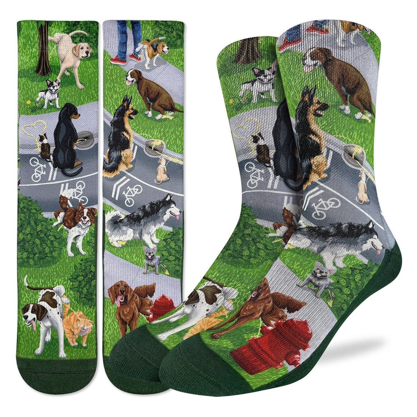 Good Luck Sock Dogs Peeing Socks Mens 8-13